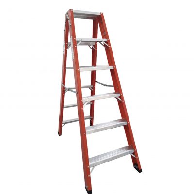 Escada tesoura duplo acesso