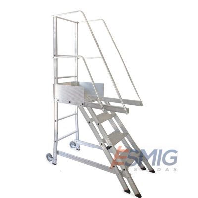 Escada plataforma de 3 a 14 degraus
