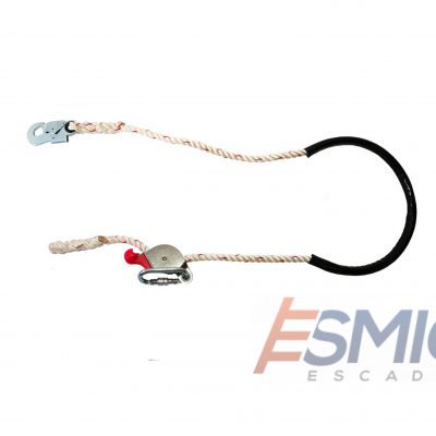 Talabarte em corda com regulador de distância inox – mult 0004